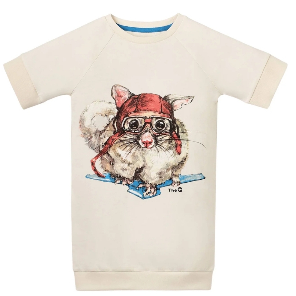 The QT - GLIDER PILOT | Organic T-Shirt Dress